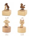 木制 動物款 旋轉音樂盒 MUSIC BOX (單個)